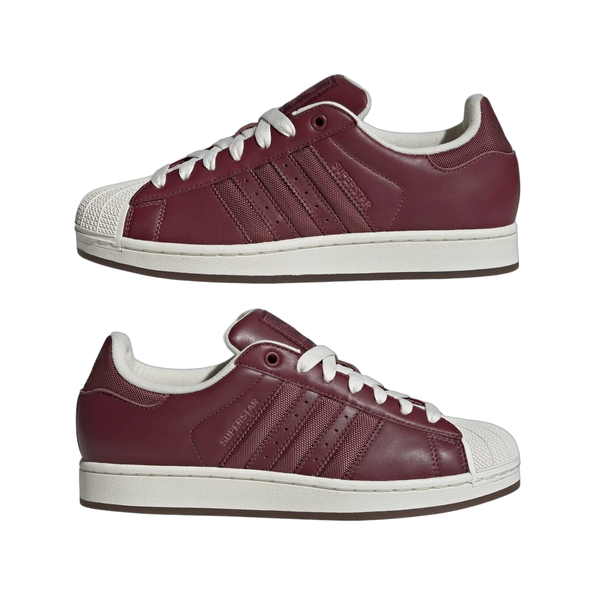 Overkicks - Adidas Superstar II Shadow Red Off White (IH9273) - detalle lateral interior