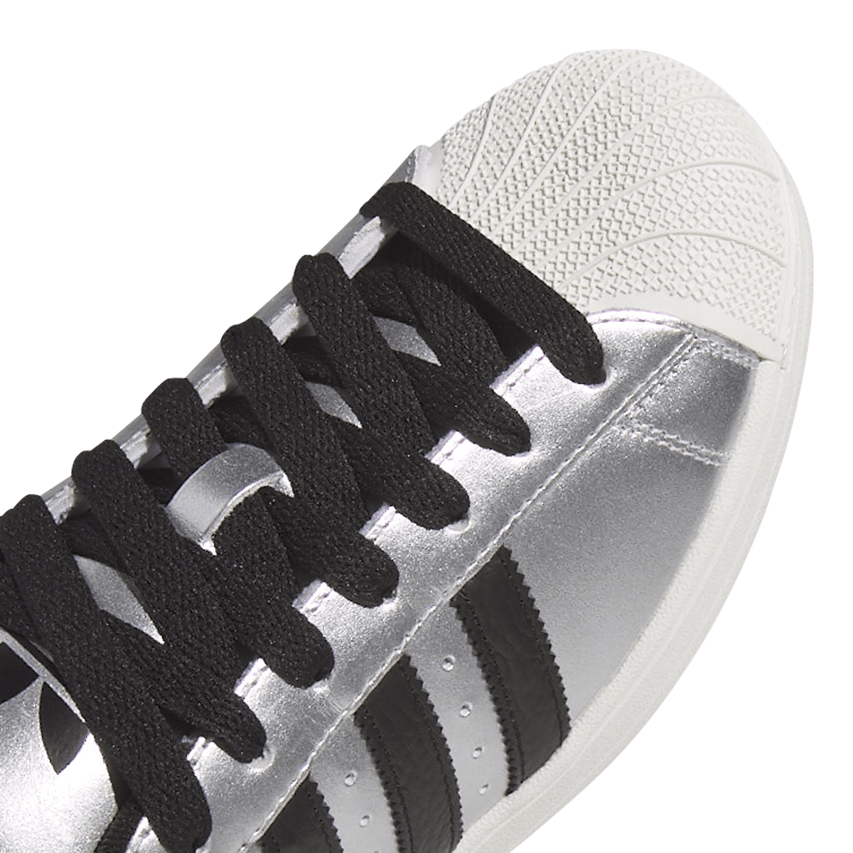 Overkicks - Adidas Superstar II Silver Metallic Black (KI2005) - detalle lateral interior