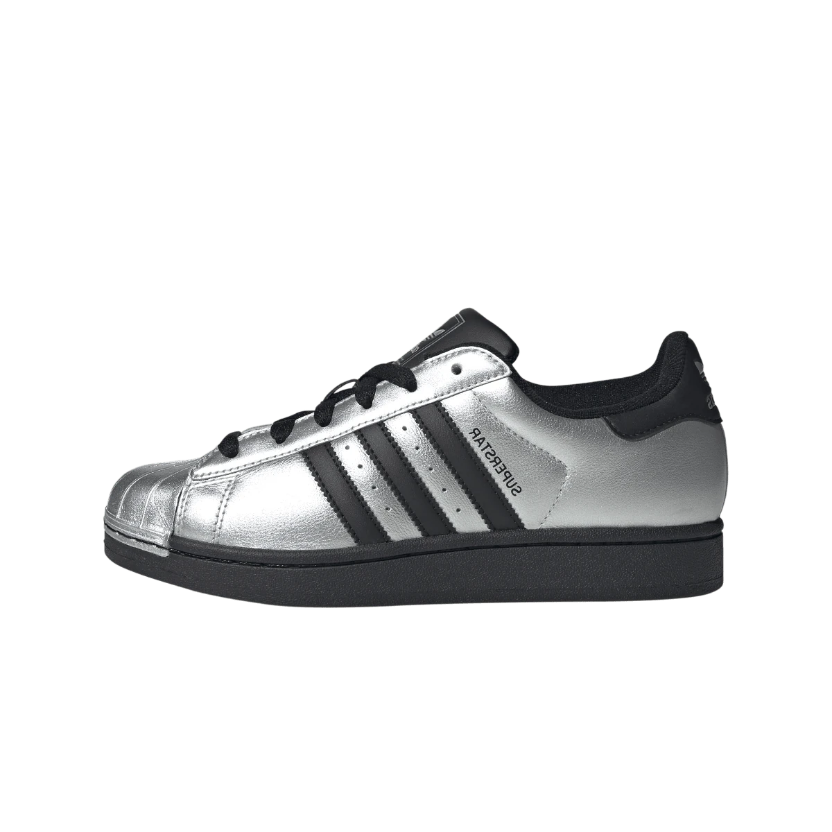 Overkicks - Adidas Superstar II Silver Metallic Black (IH1599) - vista lateral