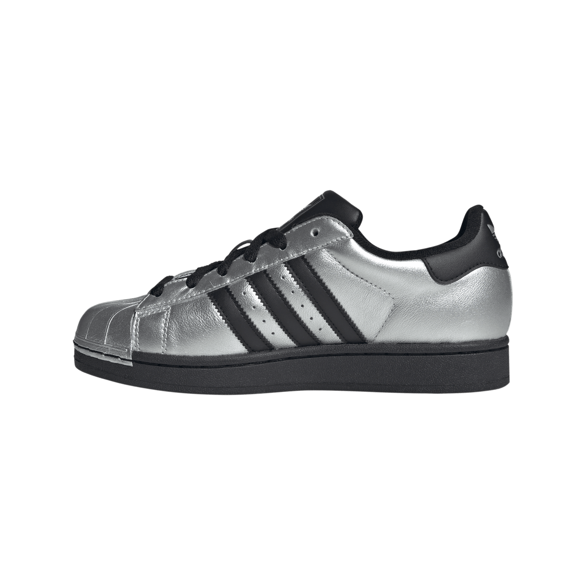 Overkicks - Adidas Superstar II Silver Metallic Black (IH1599) - detalle talón