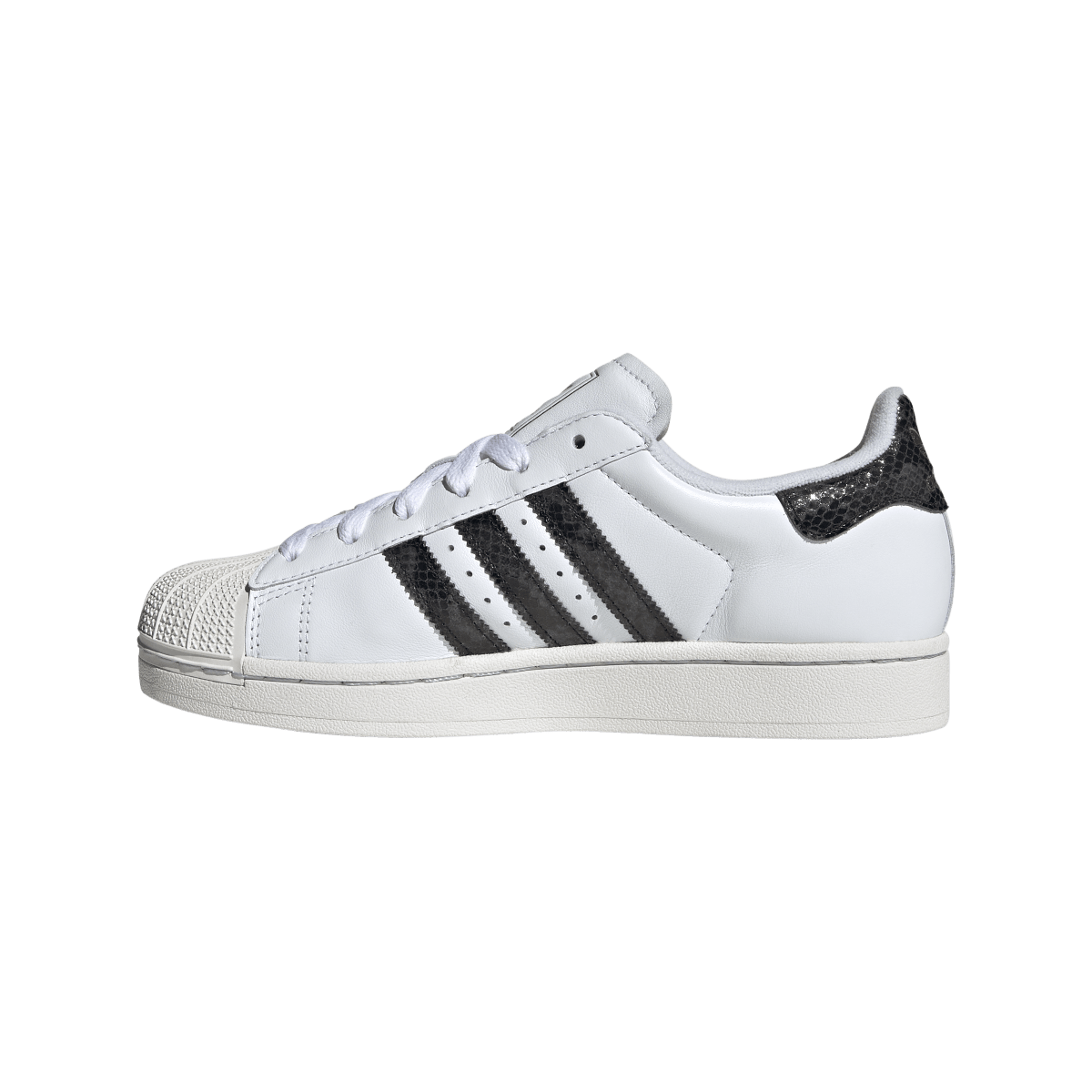 Overkicks - Adidas Superstar II Snakeskin Stripes White (JP8162) - detalle talón
