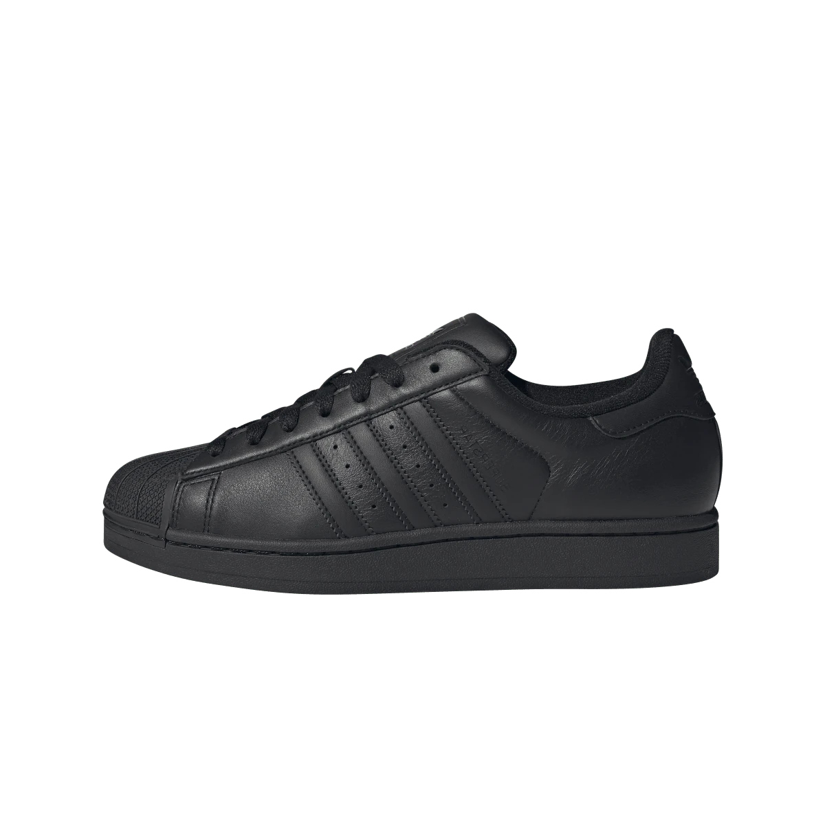 Overkicks - Adidas Superstar II Triple Black (JI0081) - vista lateral