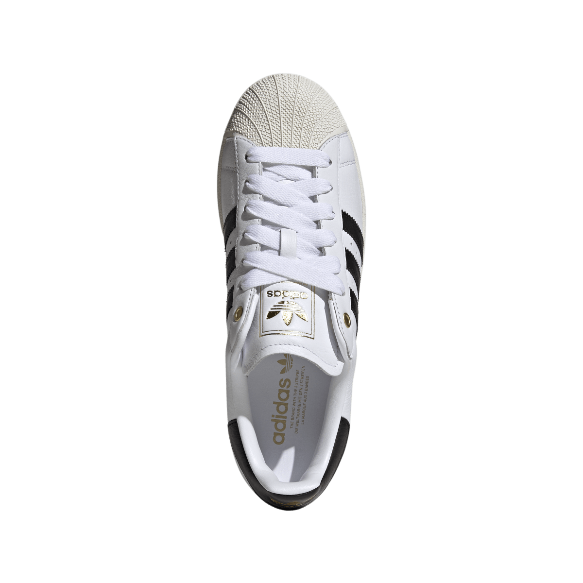 Overkicks - Adidas Superstar II White Black Off White (KI0979) - detalle suela