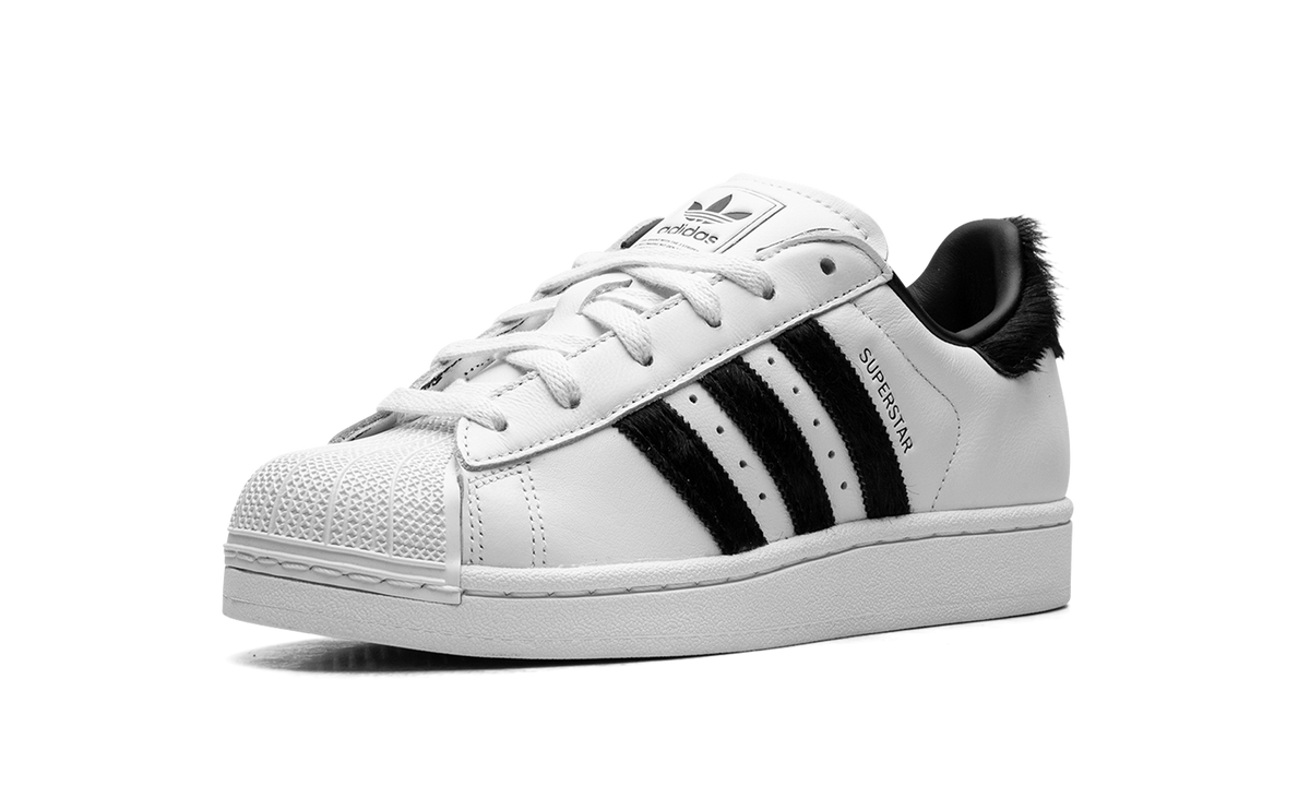 Overkicks - Adidas Superstar II White Black Pony Hair (JH7052) - detalle suela