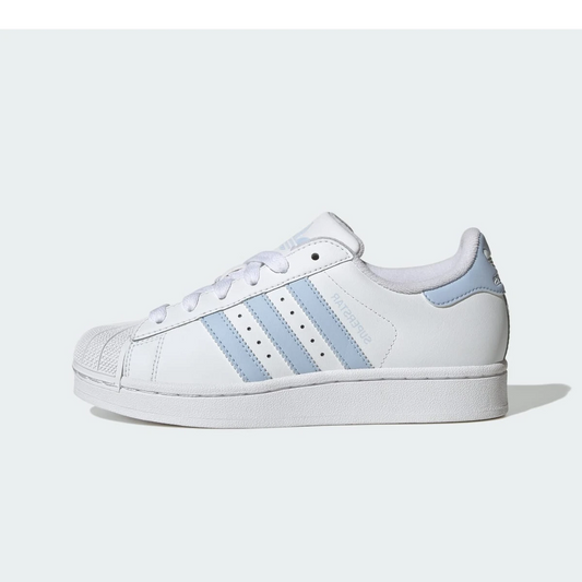 Overkicks - Adidas Superstar II White Crystal Sky (JR9864) - vista lateral