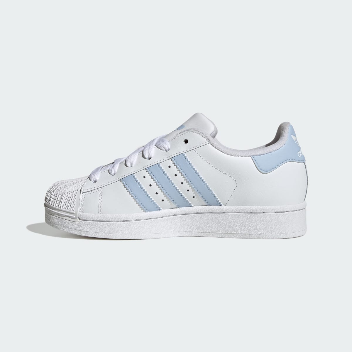 Overkicks - Adidas Superstar II White Crystal Sky (JR9864) - detalle talón
