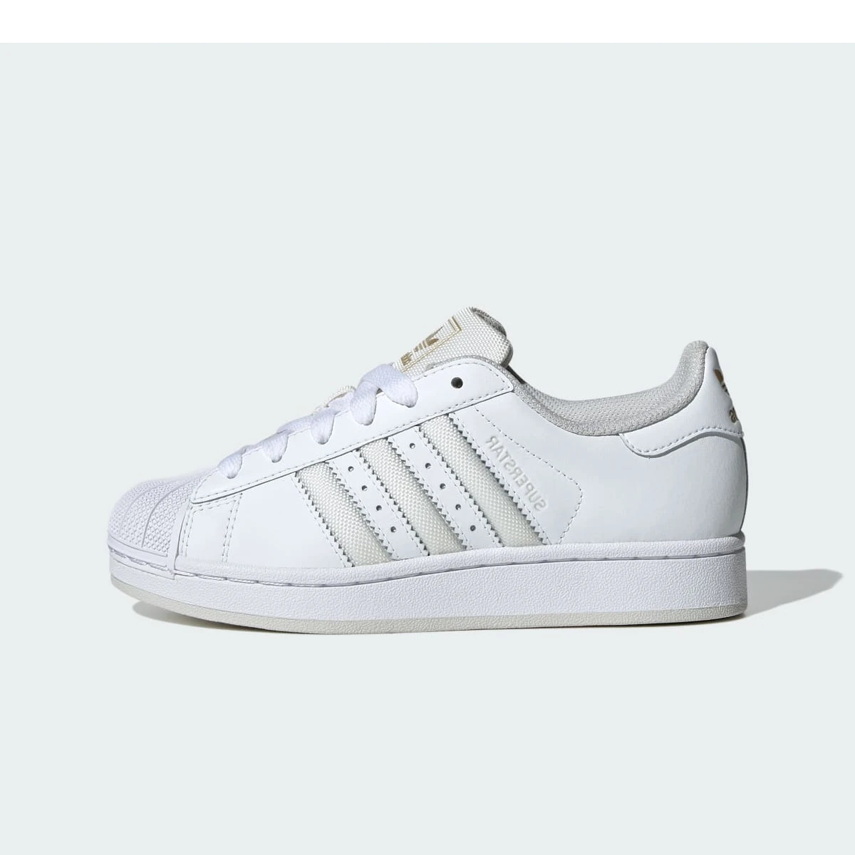 Overkicks - Adidas Superstar II White Grey One (JR9869) - vista lateral