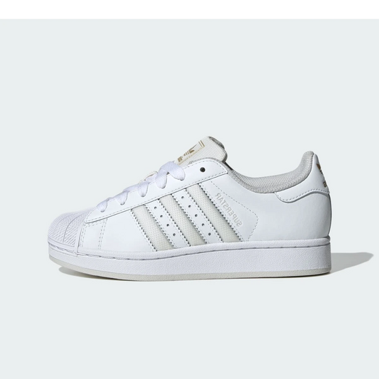 Overkicks - Adidas Superstar II White Grey One (JR9869) - vista lateral