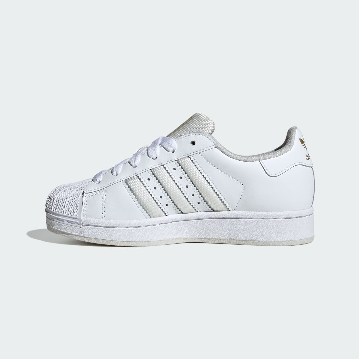Overkicks - Adidas Superstar II White Grey One (JR9869) - detalle talón