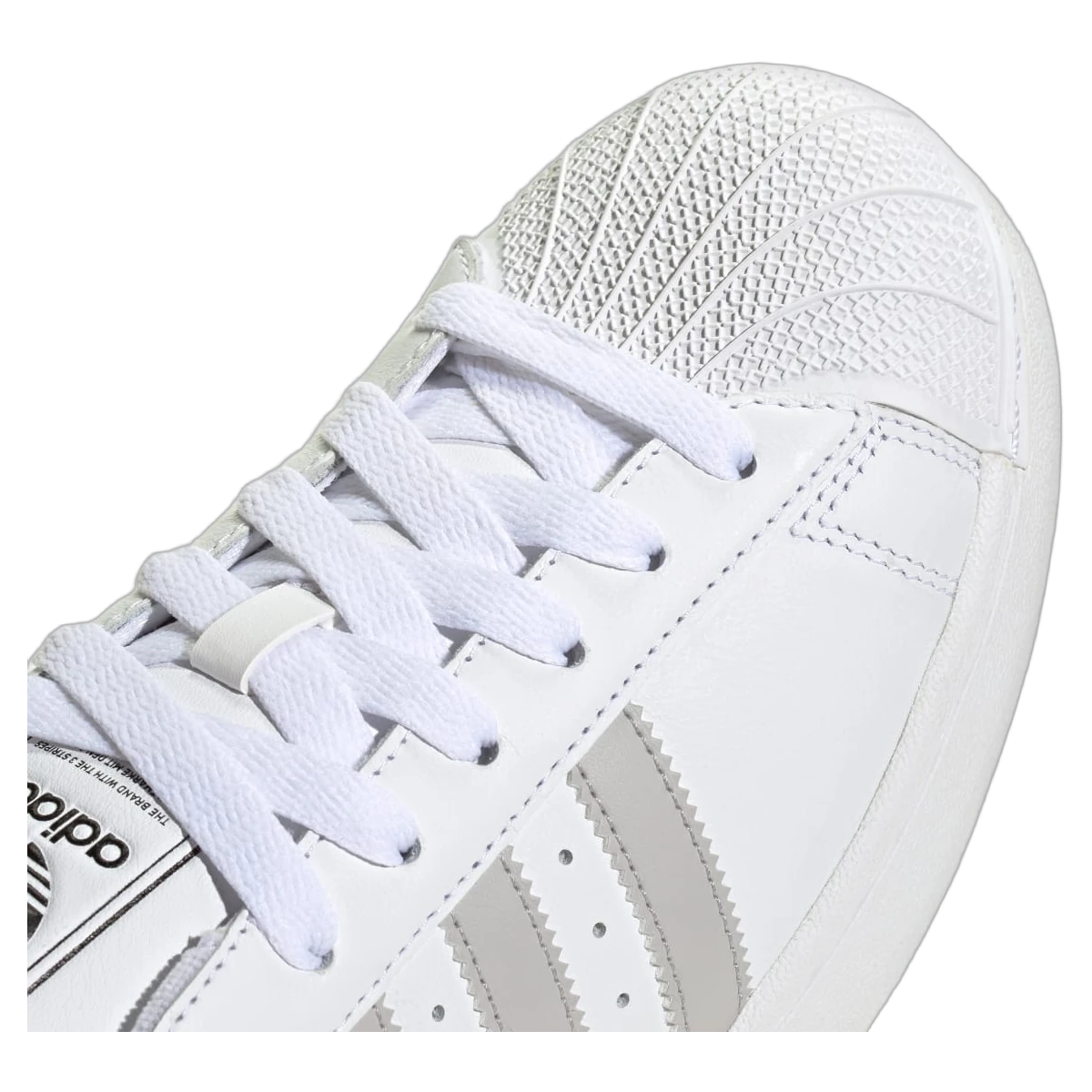 Overkicks - Adidas Superstar II White Grey Two (JQ4731) - detalle lateral interior