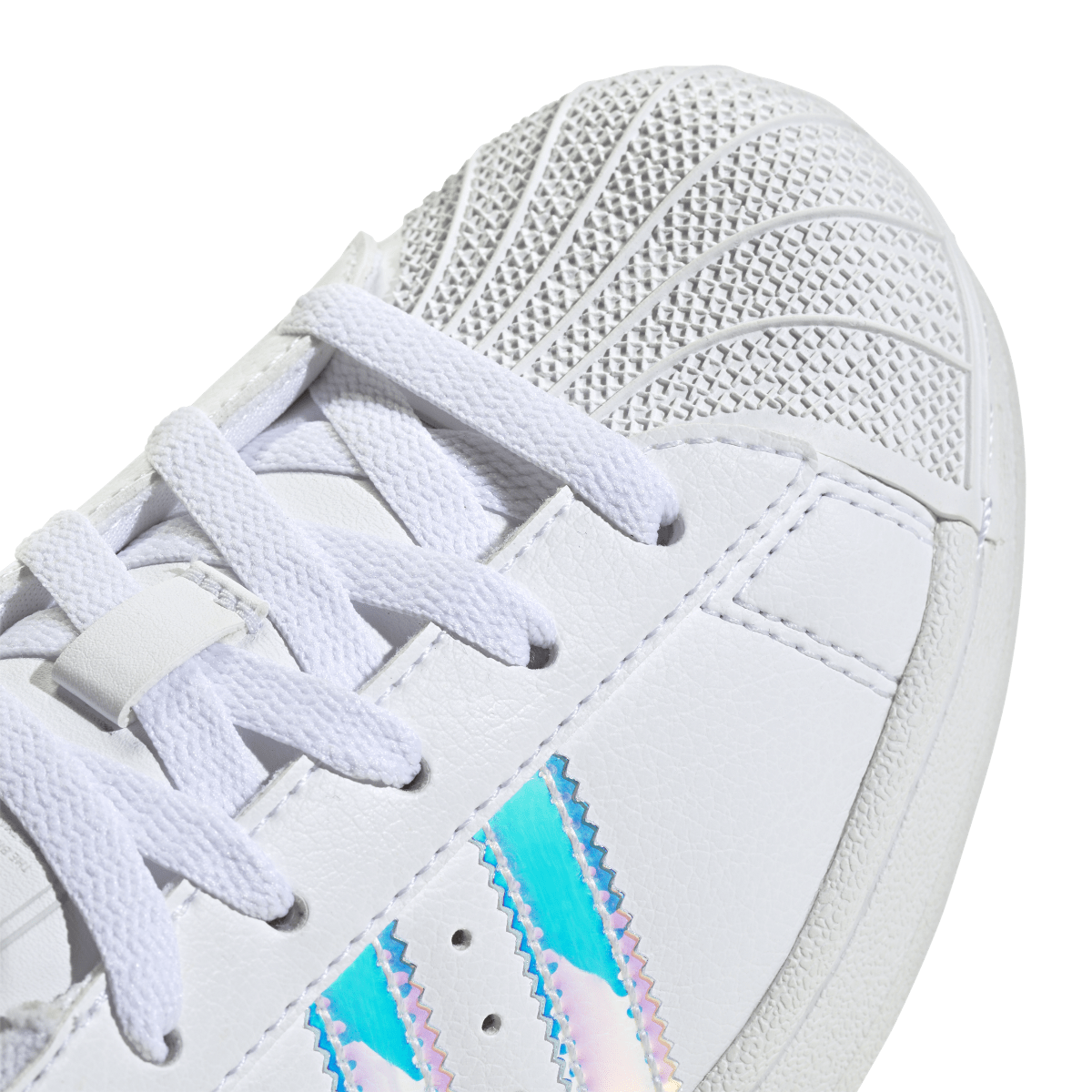 Overkicks - Adidas Superstar II White Iridescent Stripes (GS) (JQ2803) - imagen 7