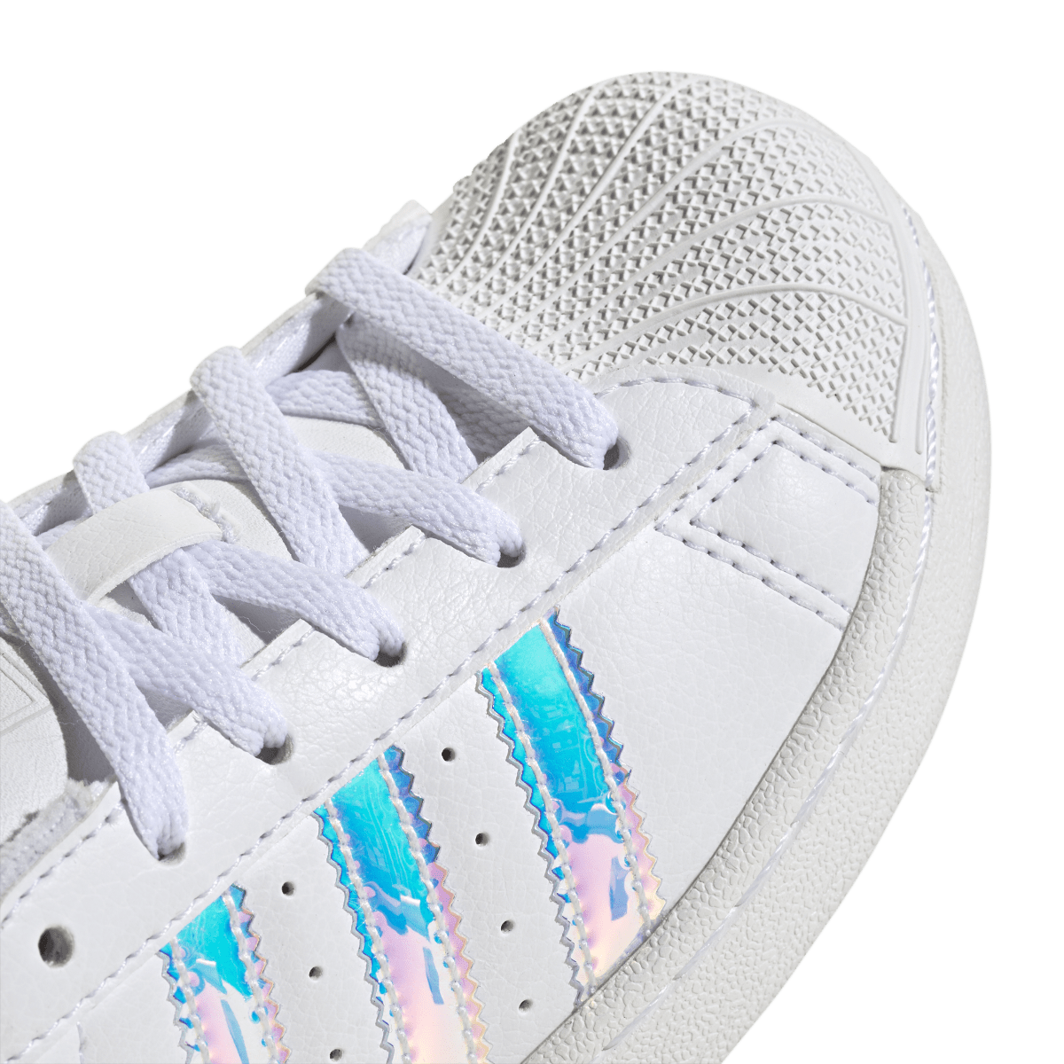 Overkicks - Adidas Superstar II White Iridescent Stripes (PS) (JQ1789) - imagen 7