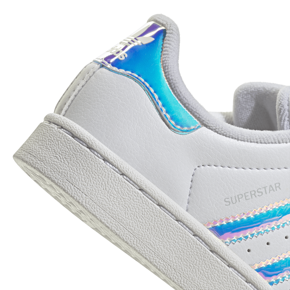 Overkicks - Adidas Superstar II White Iridescent Stripes (PS) (JQ1789) - imagen 8