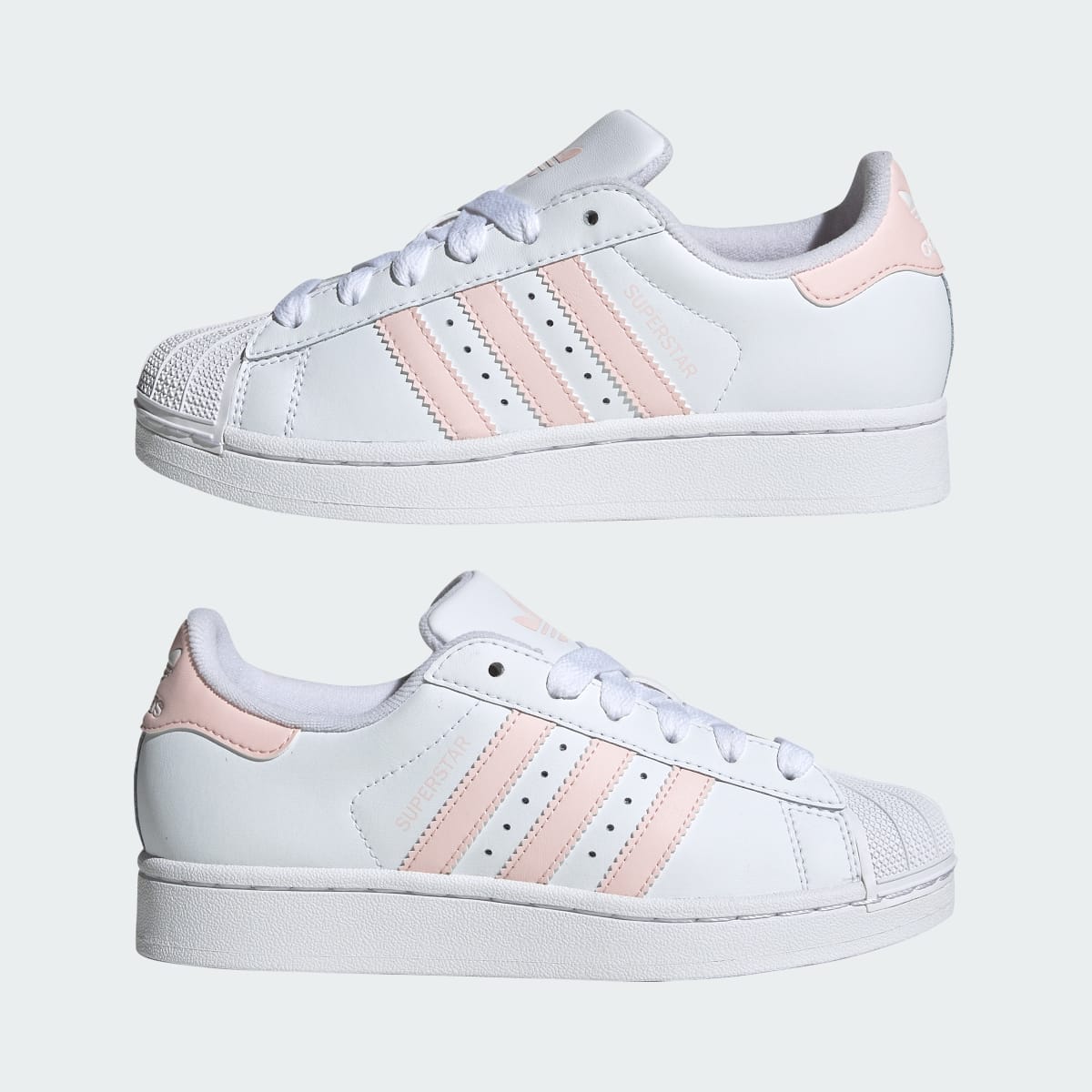 Overkicks - Adidas Superstar II White Sandy Pink (GS) (KI4164) - imagen 7