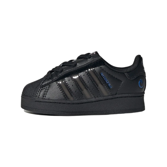 Overkicks - Adidas Superstar LED Lights Comfort Closure Core Black Preloved Violet (TD) (JS1295) - vista lateral