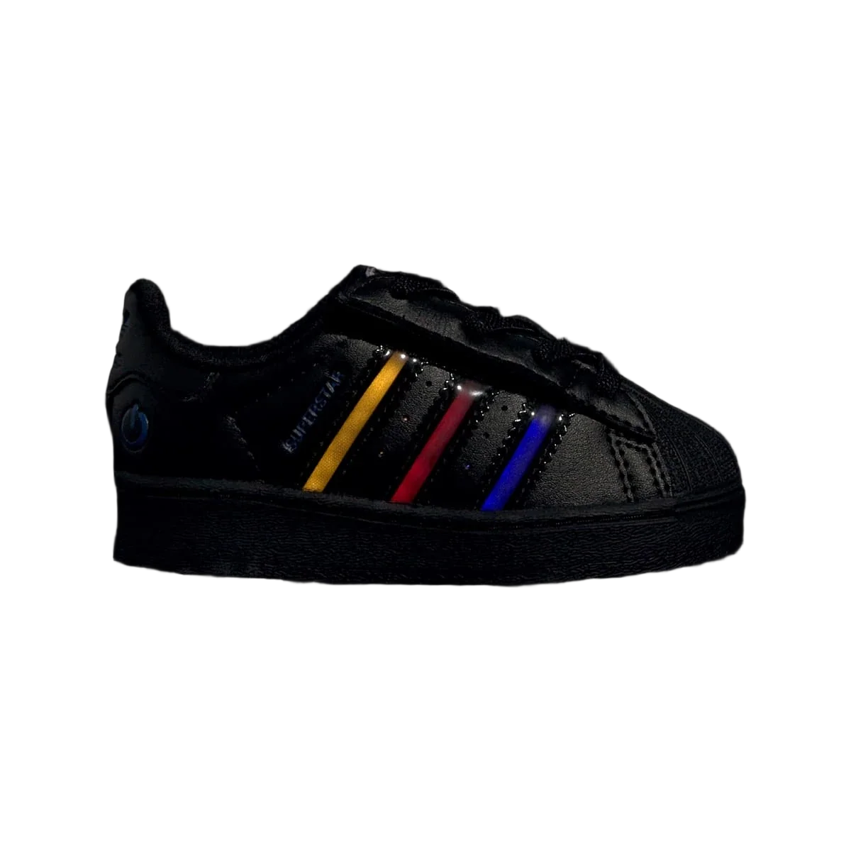 Overkicks - Adidas Superstar LED Lights Comfort Closure Core Black Preloved Violet (TD) (JS1295) - imagen 3