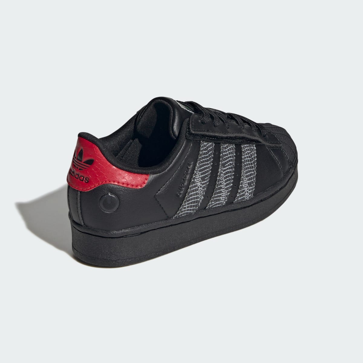 Overkicks - Adidas Superstar LED Lights Comfort Closure Core Black Red (PS) (IH6388) - imagen 8