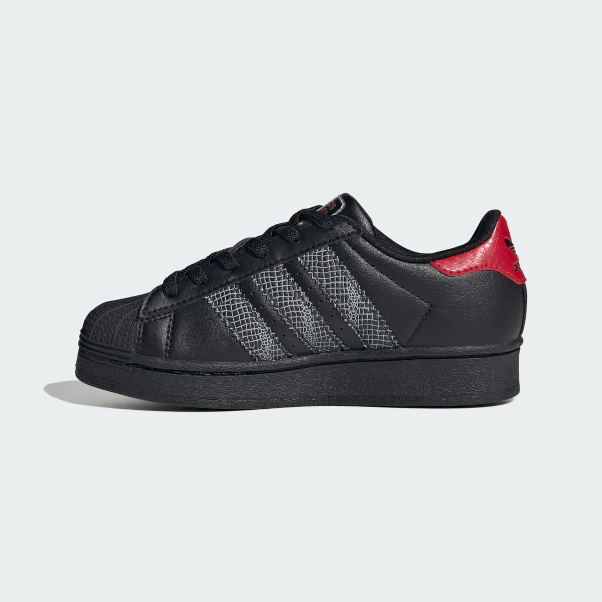 Overkicks - Adidas Superstar LED Lights Comfort Closure Core Black Red (PS) (IH6388) - imagen 9