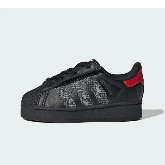 Overkicks - Adidas Superstar LED Lights Comfort Closure Core Black Red (TD) (IH6392) - vista lateral
