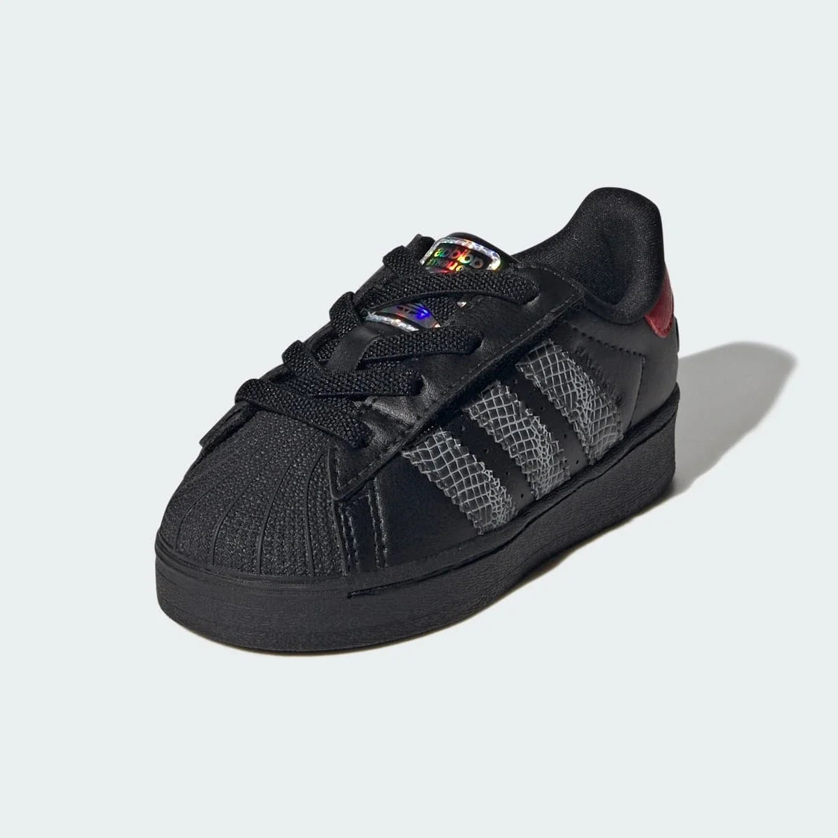 Overkicks - Adidas Superstar LED Lights Comfort Closure Core Black Red (TD) (IH6392) - imagen 2
