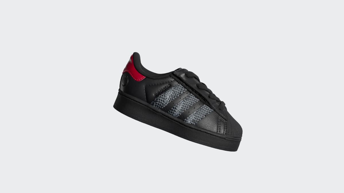 Overkicks - Adidas Superstar LED Lights Comfort Closure Core Black Red (TD) (IH6392) - imagen 3