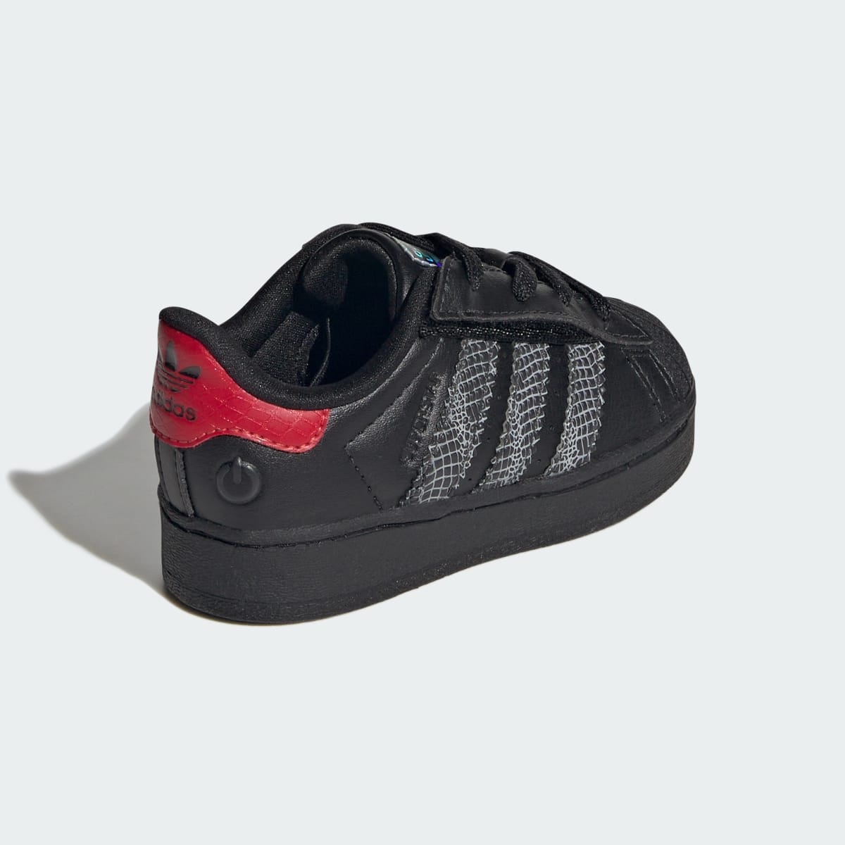 Overkicks - Adidas Superstar LED Lights Comfort Closure Core Black Red (TD) (IH6392) - imagen 8