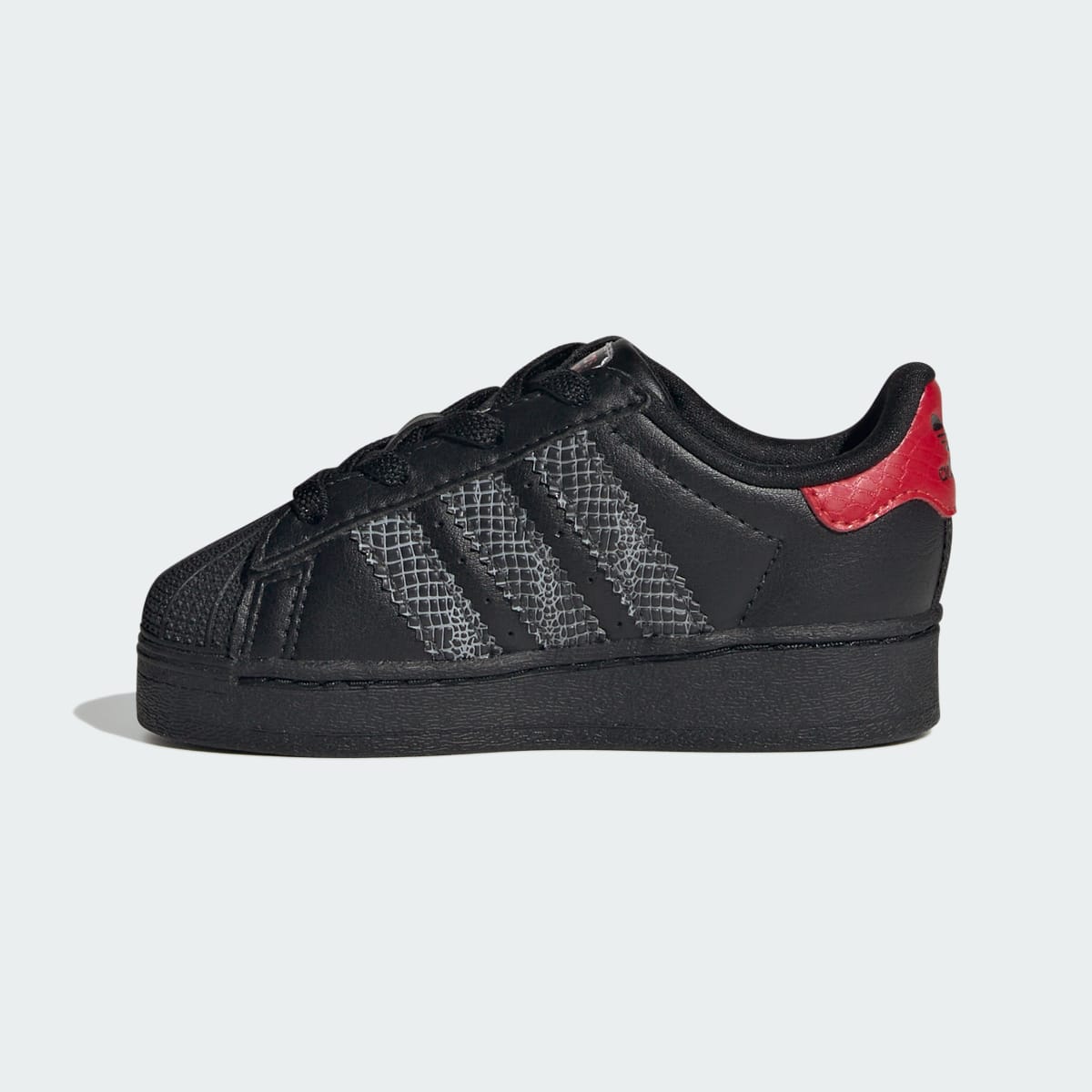 Overkicks - Adidas Superstar LED Lights Comfort Closure Core Black Red (TD) (IH6392) - imagen 9