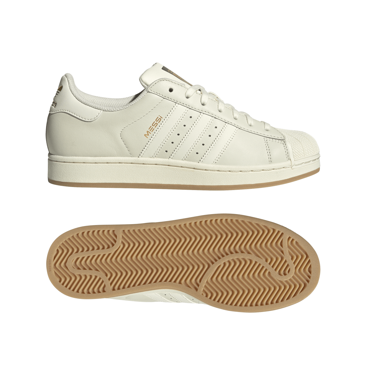 Overkicks - Adidas Superstar Messi Ivory (KH5337) - detalle lateral interior