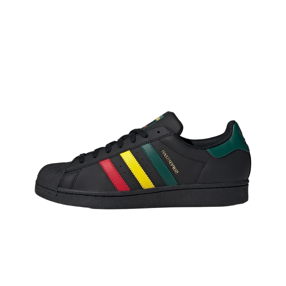 Overkicks - Adidas Superstar Rasta Black (IH3121) - vista lateral