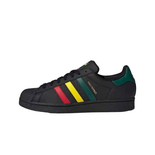 Overkicks - Adidas Superstar Rasta Black (IH3121) - vista lateral