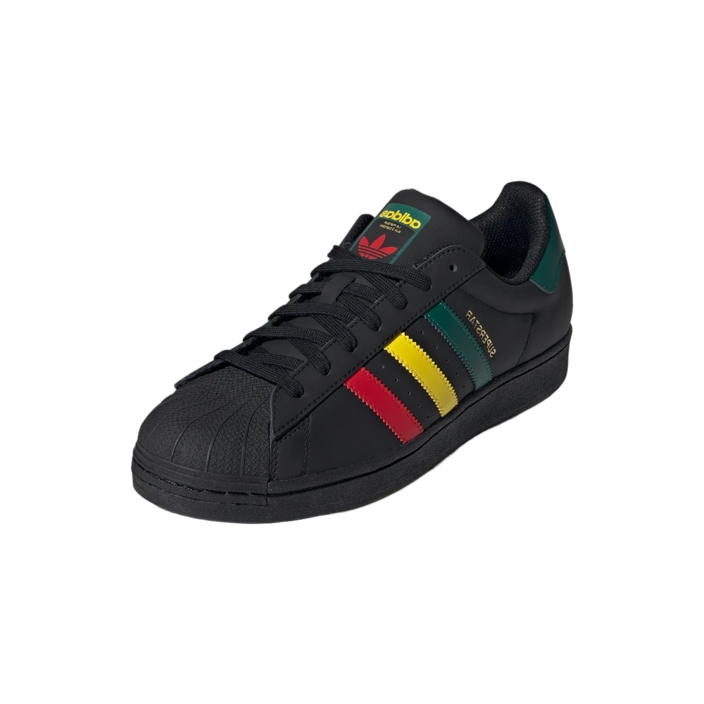 Overkicks - Adidas Superstar Rasta Black (IH3121) - vista trasera