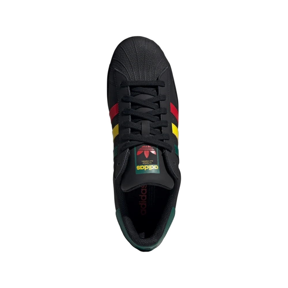 Overkicks - Adidas Superstar Rasta Black (IH3121) - par completo