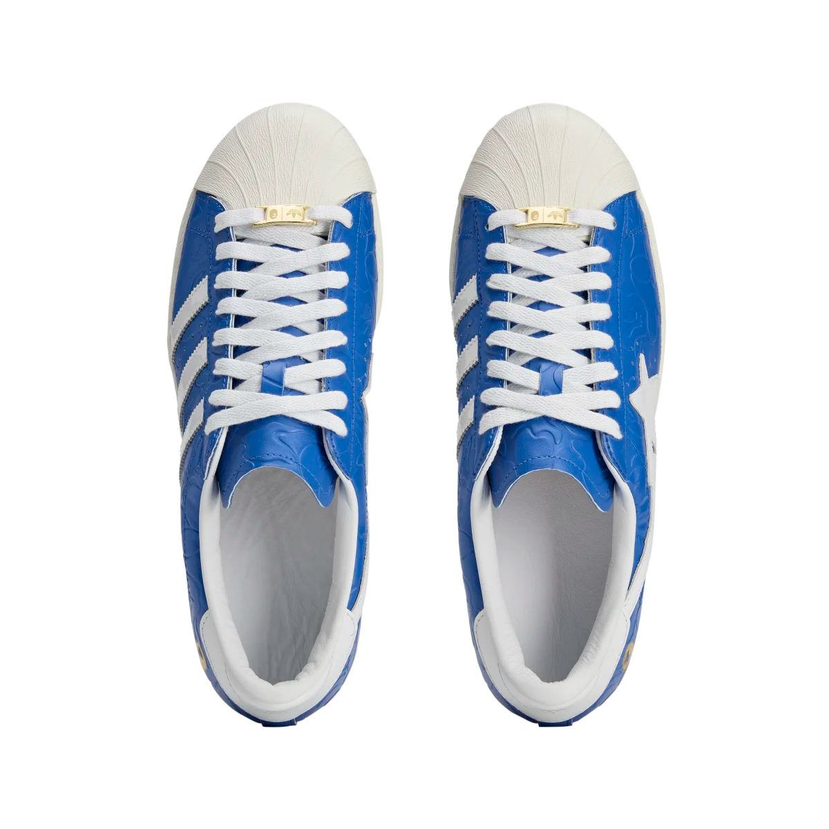 Overkicks - Adidas Superstar Vintage Bape Blue White (JR2702) - par completo