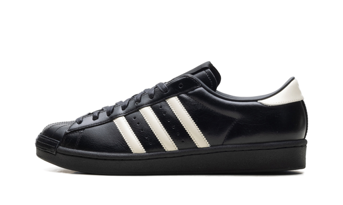 Overkicks - Adidas Superstar Vintage Kith Black Tie Made in Germany (IH4565) - vista lateral