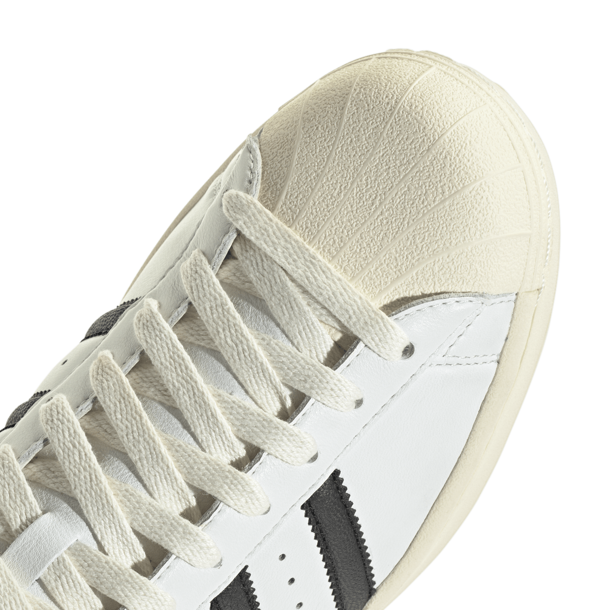 Overkicks - Adidas Superstar Vintage White Black Cream White (JQ3254) - detalle lateral interior