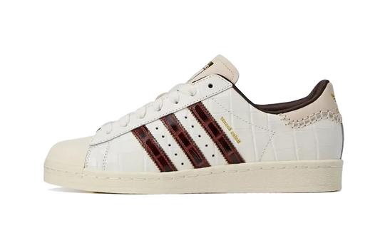 Overkicks - Adidas Superstar Wales Bonner White Brown Croc (KH8797) - vista lateral