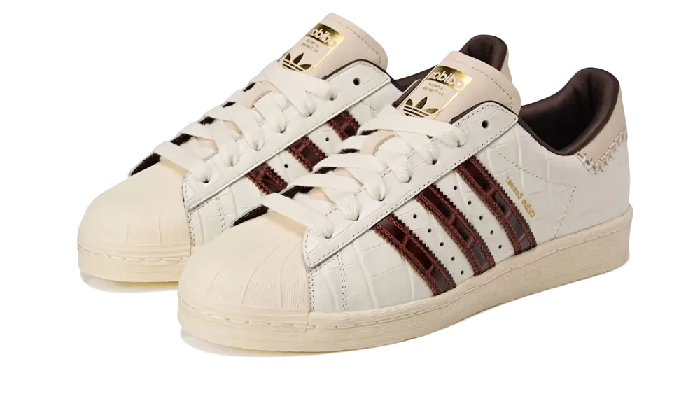 Overkicks - Adidas Superstar Wales Bonner White Brown Croc (KH8797) - vista trasera