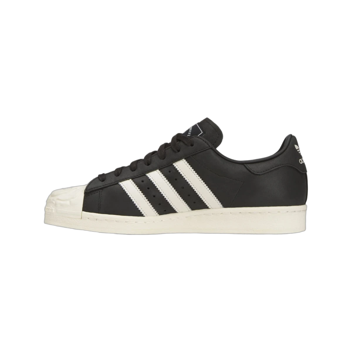Overkicks - Adidas Superstar Willy Chavarria Rose Black Cream White (KJ2029) - detalle lateral interior