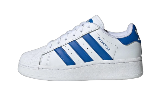 Overkicks - Adidas Superstar XLG Cloud White Blue (IG0289) - vista lateral