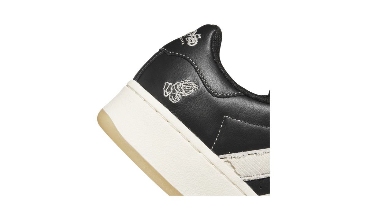 Overkicks - Adidas Superstar XLG DIOS Black Cream White (HQ7248) - detalle lateral interior