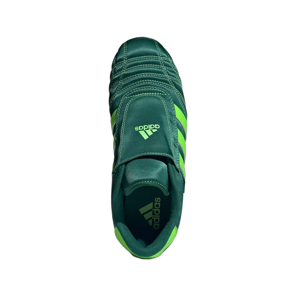 Overkicks - Adidas Taekwondo Collegiate Green Solar Green Gum (Womens) (JQ8210) - vista trasera