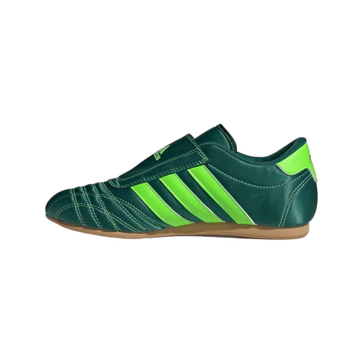 Overkicks - Adidas Taekwondo Collegiate Green Solar Green Gum (Womens) (JQ8210) - detalle talon