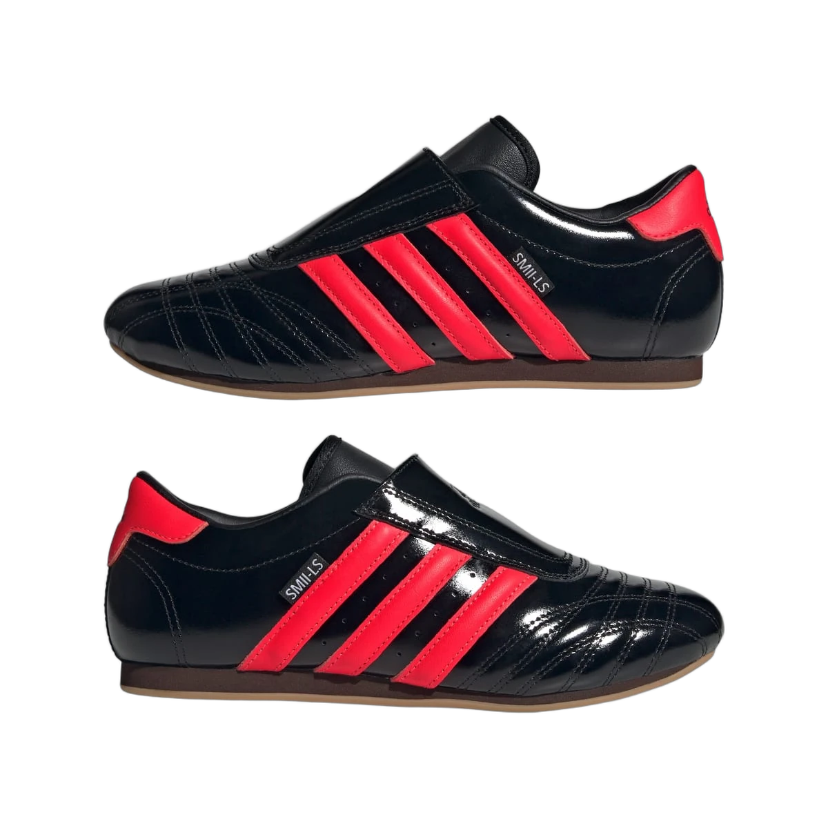 Overkicks - Adidas Taekwondo Core Black Solar Red Gum (JS1228) - detalle lateral interior