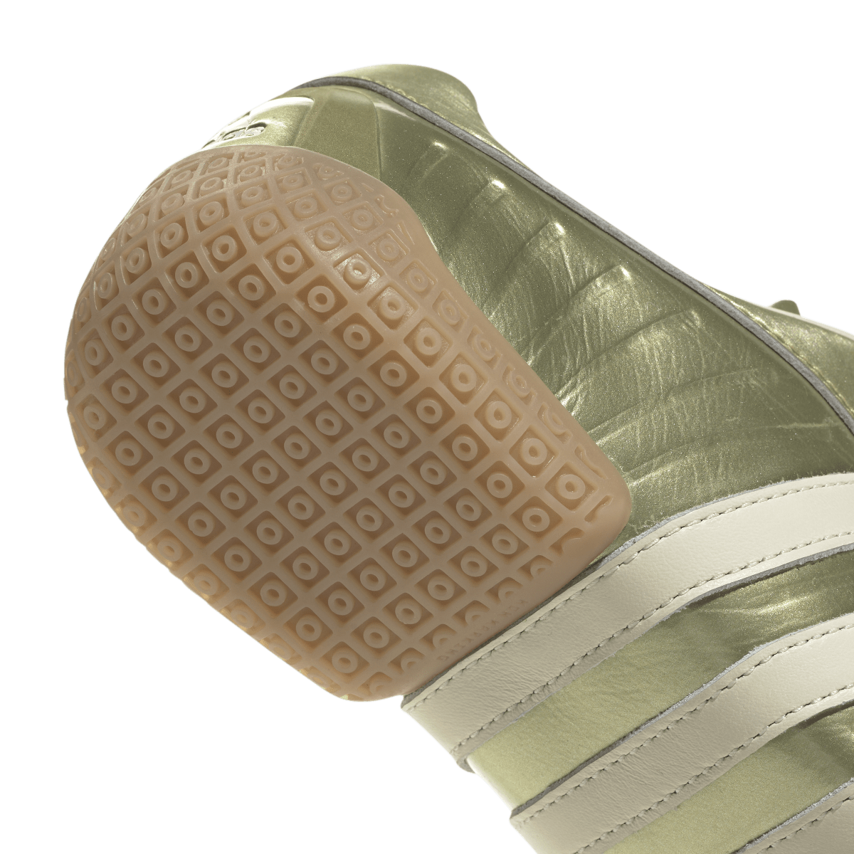 Overkicks - Adidas Taekwondo Elite Mei Gold Metallic White (JR1827) - detalle lateral interior