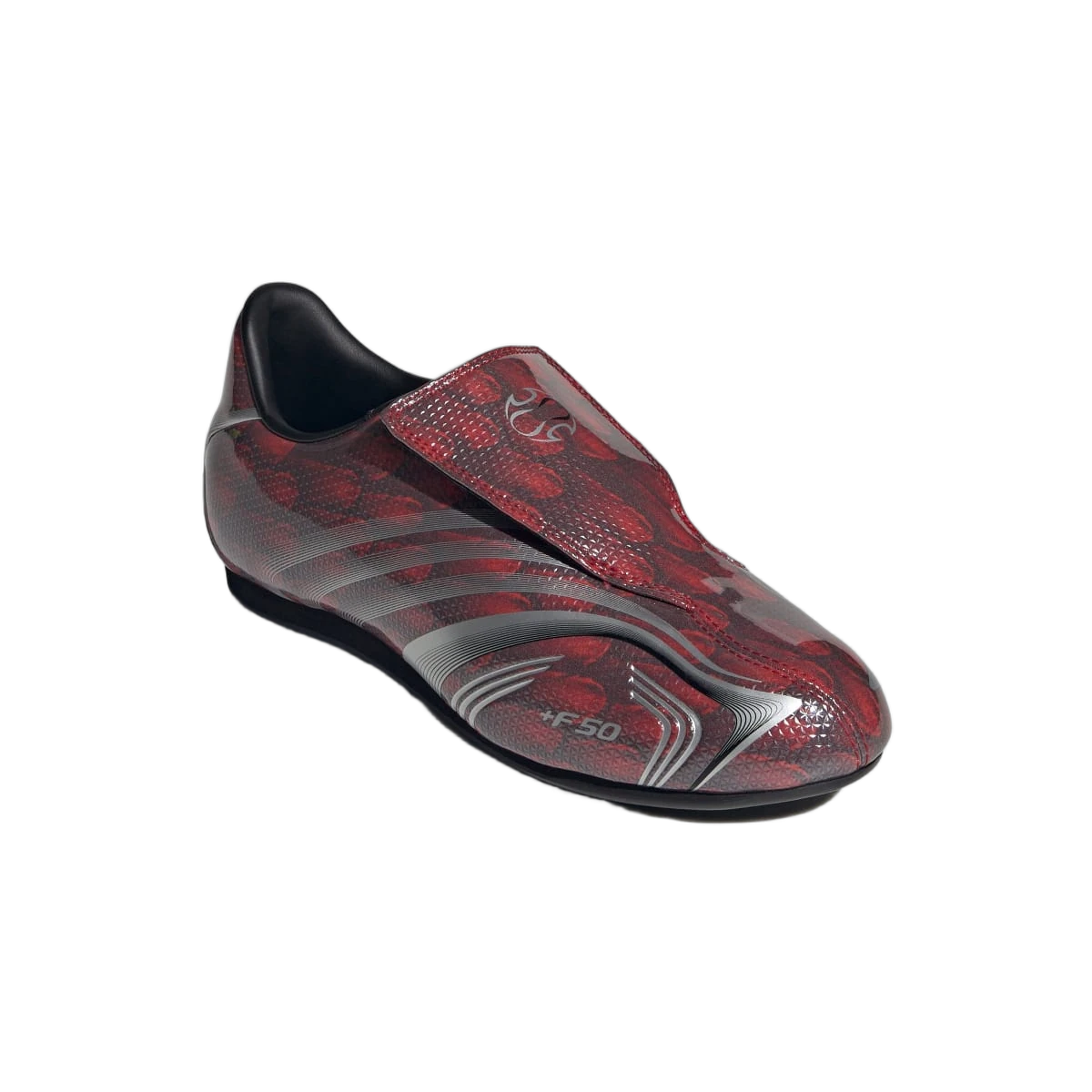 Overkicks - Adidas Taekwondo F50 Better Scarlet Silver Metallic (IH6859) - detalle suela