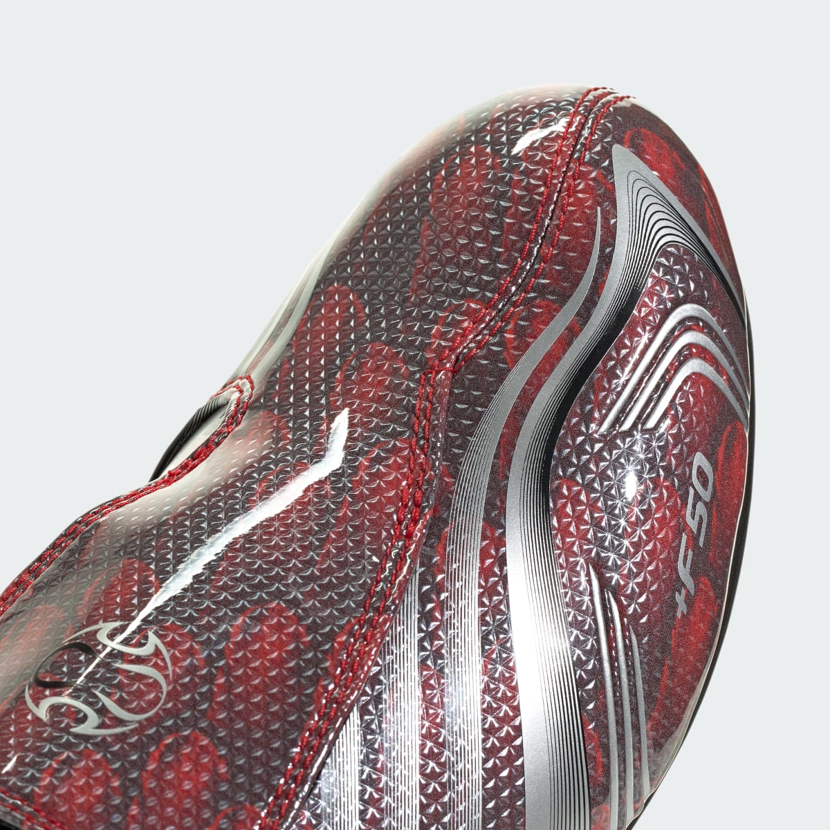 Overkicks - Adidas Taekwondo F50 Better Scarlet Silver Metallic (IH6859) - detalle