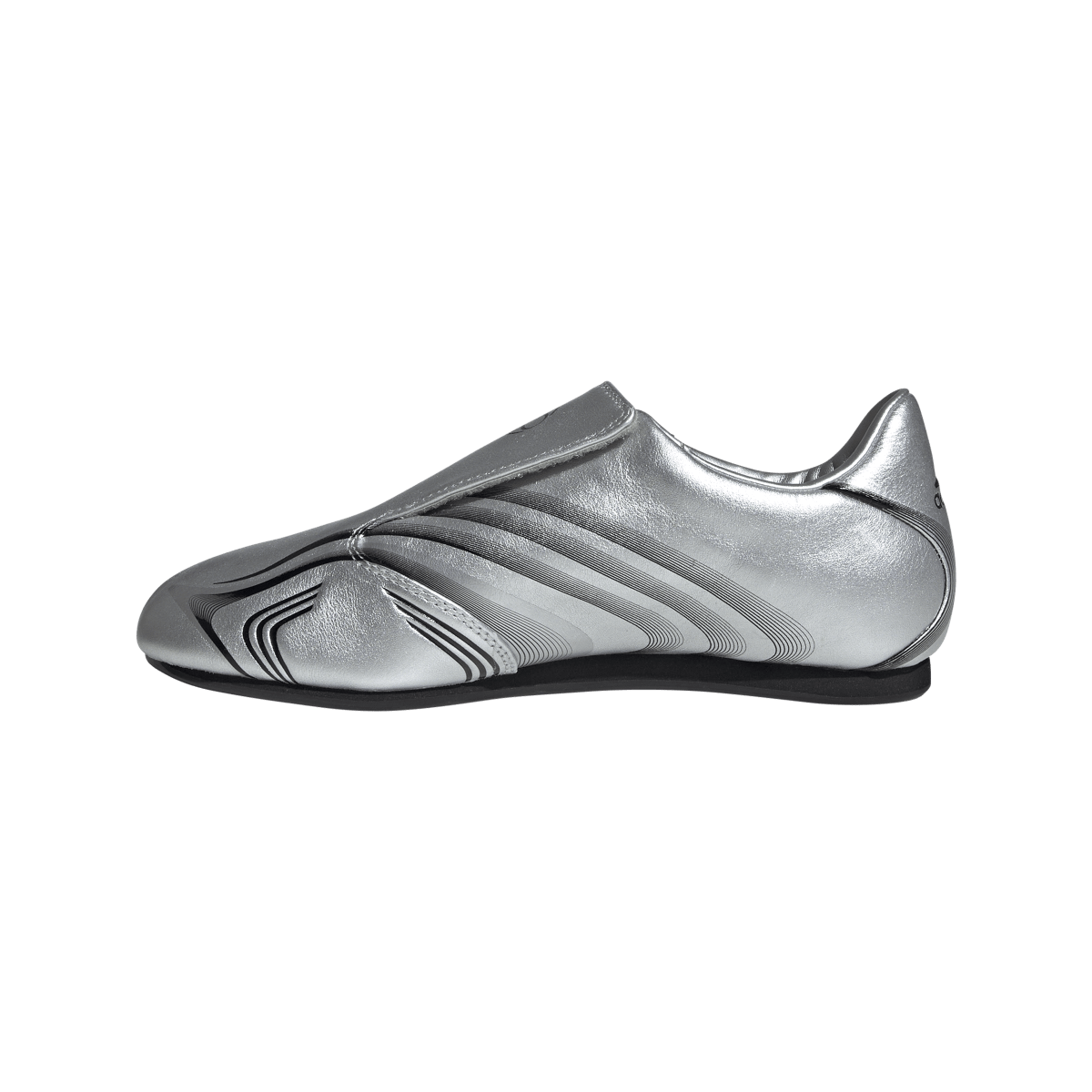 Overkicks - Adidas Taekwondo F50 Silver Metallic Black (IH1873) - detalle talon