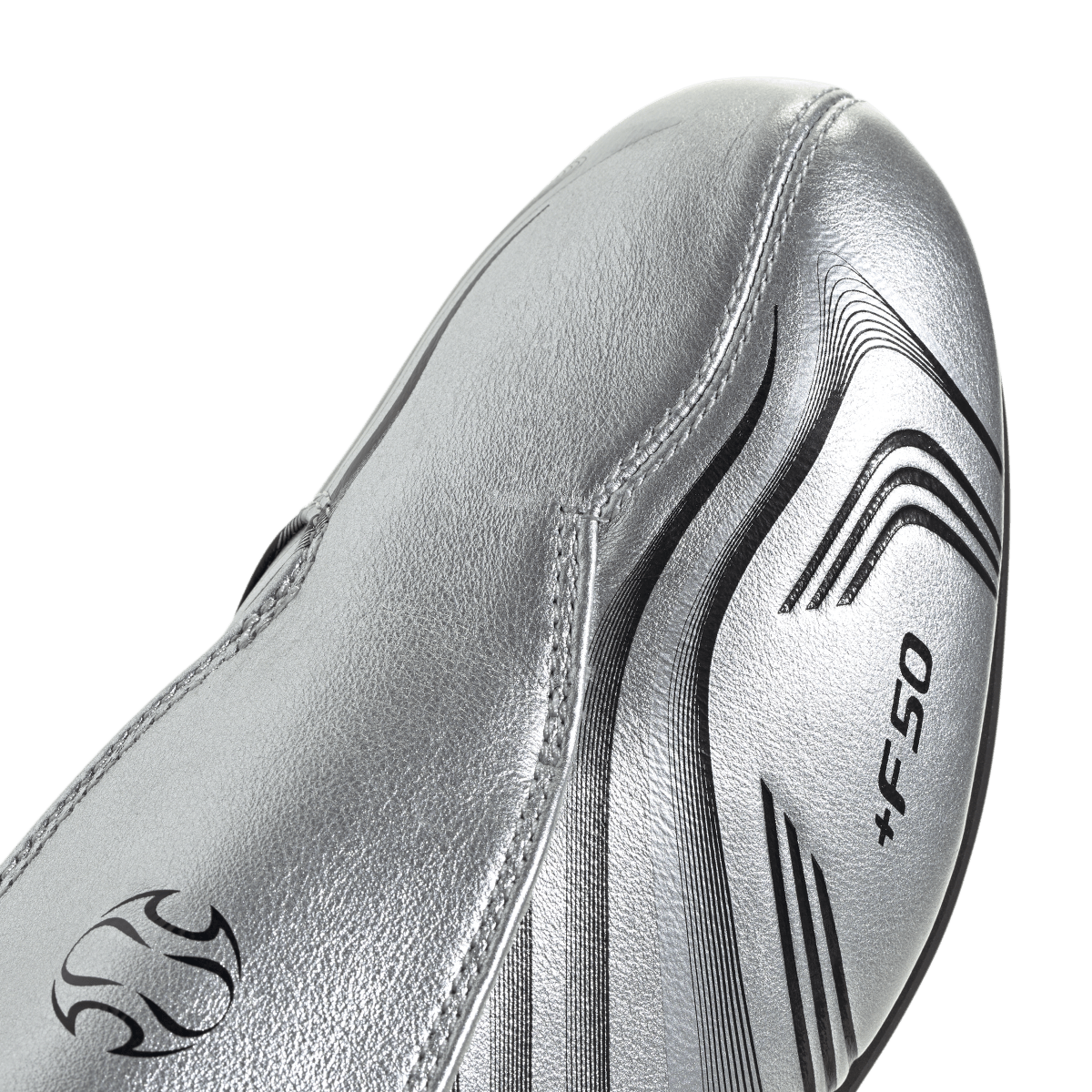 Overkicks - Adidas Taekwondo F50 Silver Metallic Black (IH1873) - detalle lateral interior