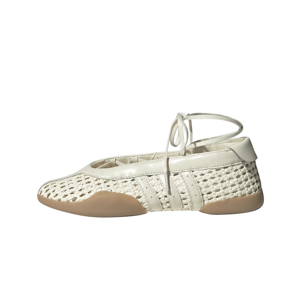 Overkicks - Adidas Taekwondo Mei Ballet Basketweave Cream White (KI3582) - vista lateral