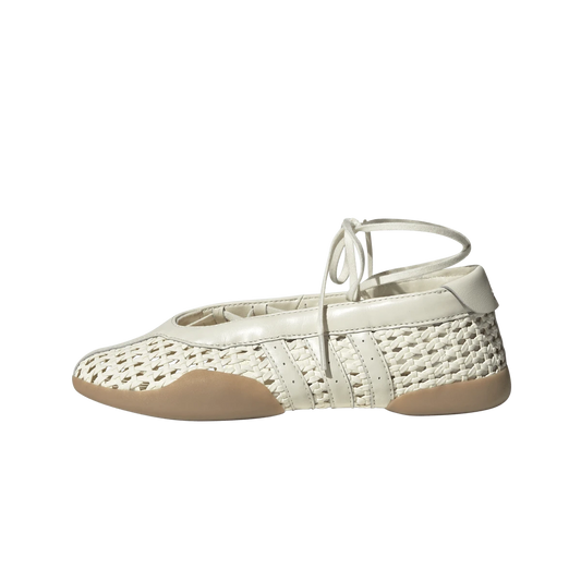 Overkicks - Adidas Taekwondo Mei Ballet Basketweave Cream White (KI3582) - vista lateral